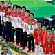Japan wins gold in the men’s artistic gymnastics team event.